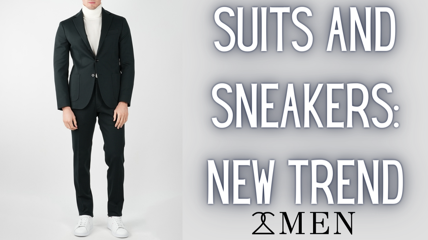 Sneakers with hot sale suits trend