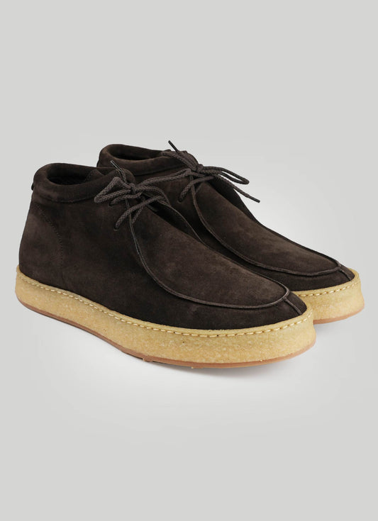 Kiton Brown Leather Suede Boots