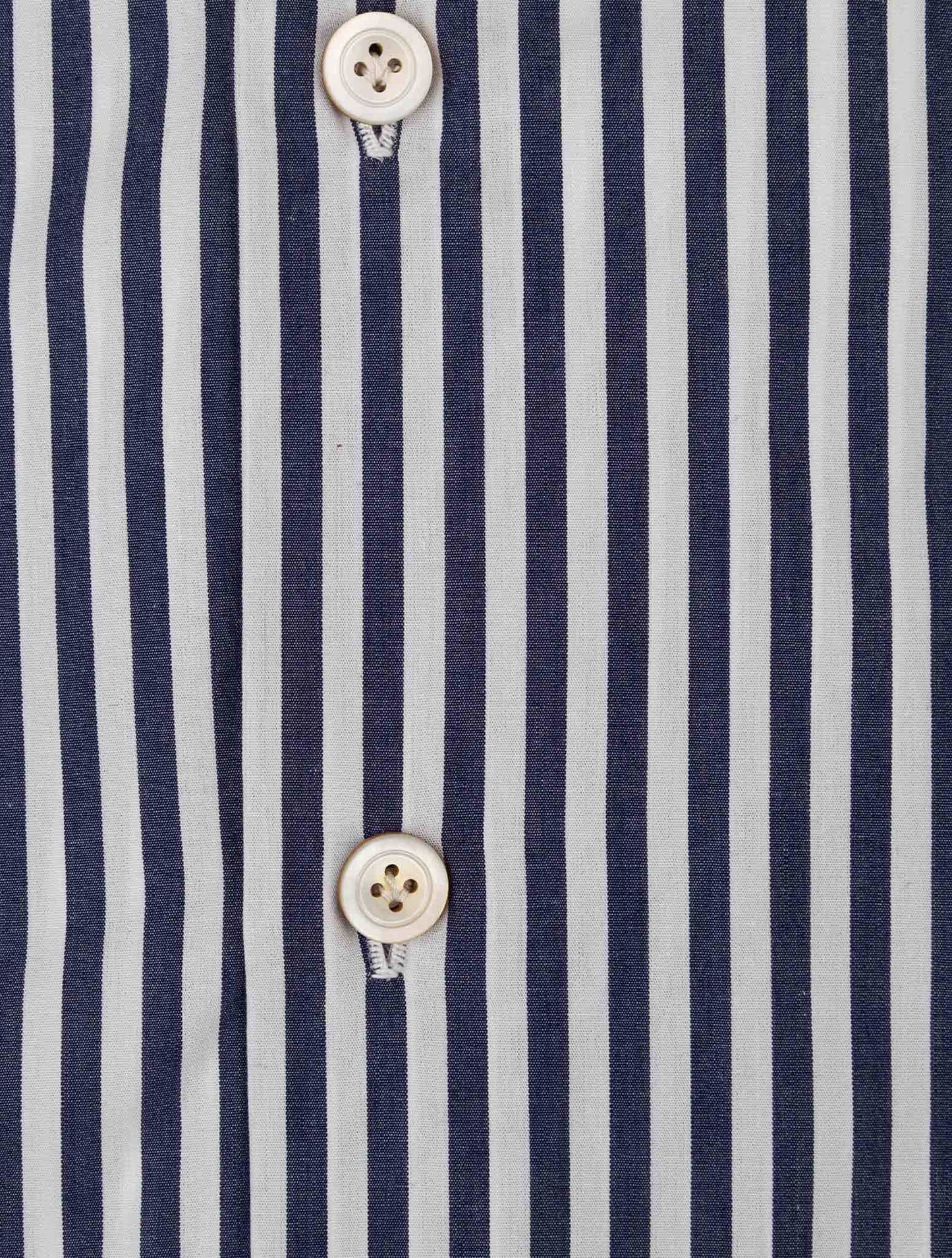 Kiton blue and white cotton shirt, classic fit, perfect for business or casual wear, available in multiple sizes.