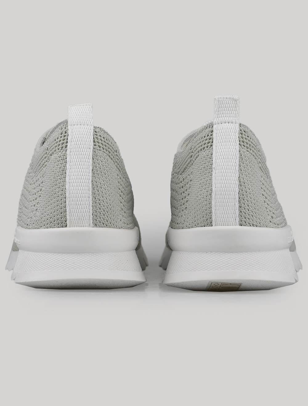 Kiton Gray Cotton Ea Sneakers