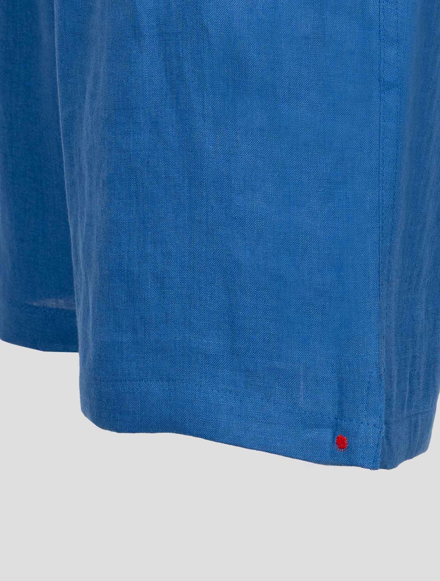 Kiton Blue Linen Short Pants