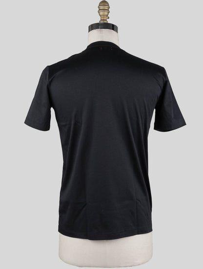 Kiton Black Cotton T-shirt
