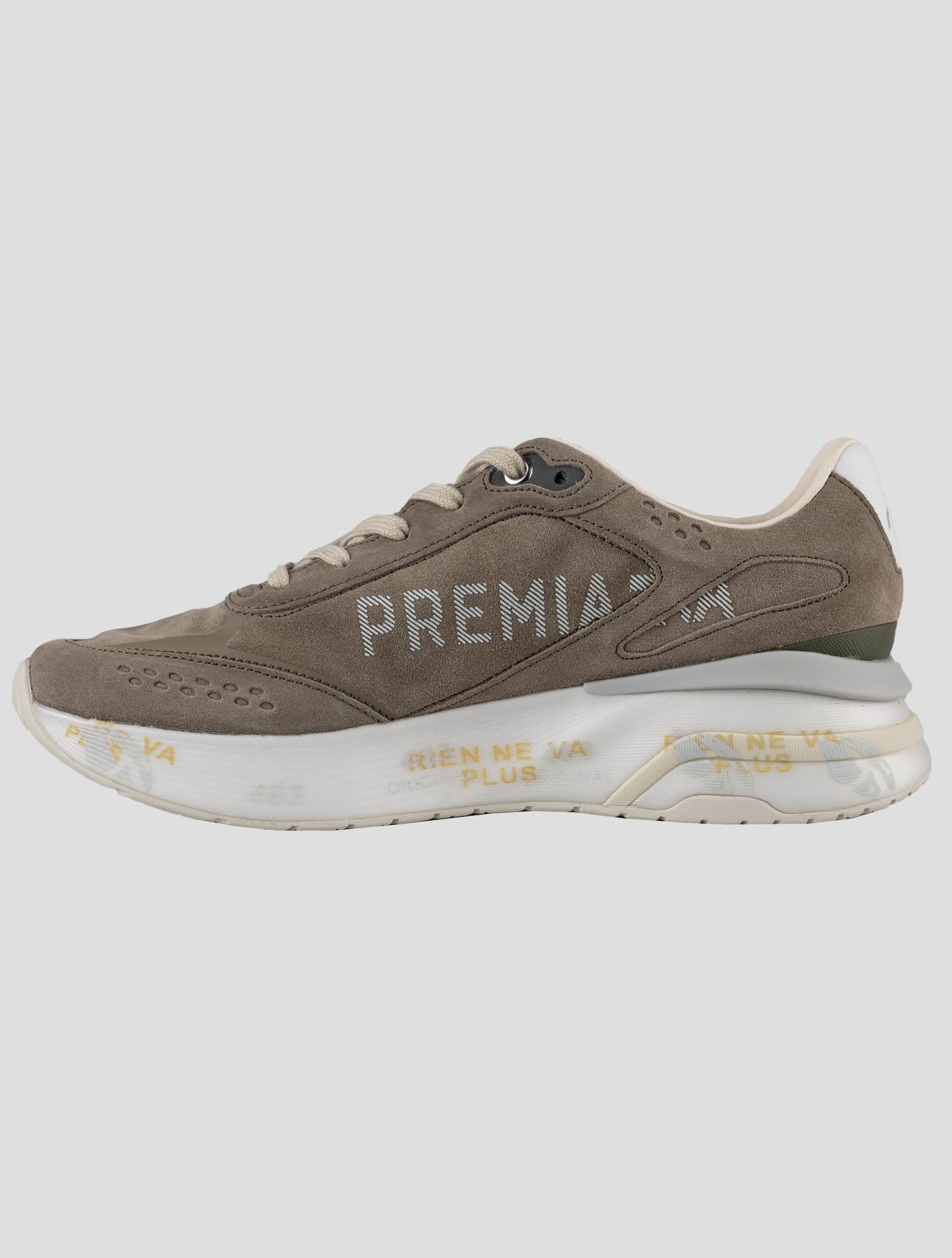 Premiata Brown Leather Suede Pa Sneakers