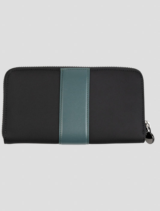 Kiton Black Pa Pc Leather Wallet