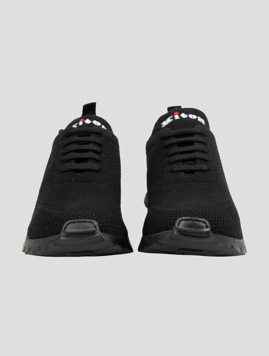 Kiton Black Cashmere Sneakers