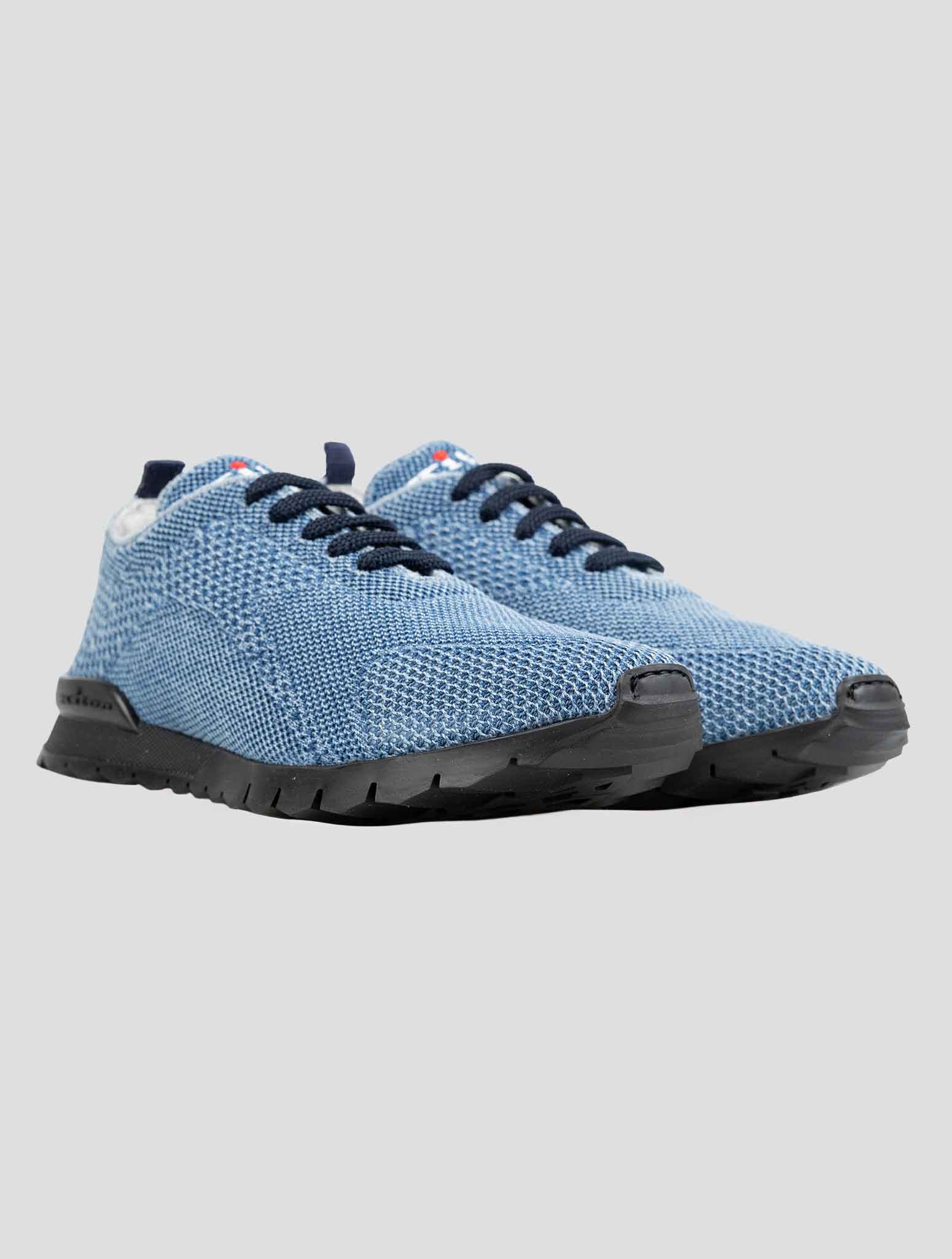 Kiton Light Blue Cotton Pa Sneakers – 2Men