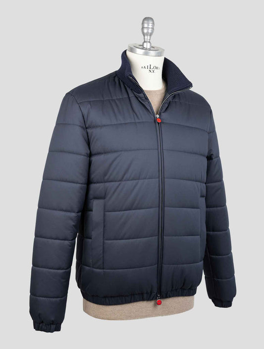 Kiton Blue Navy Pl Coat