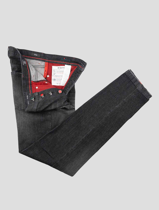 Kiton Black Cotton Ea Jeans