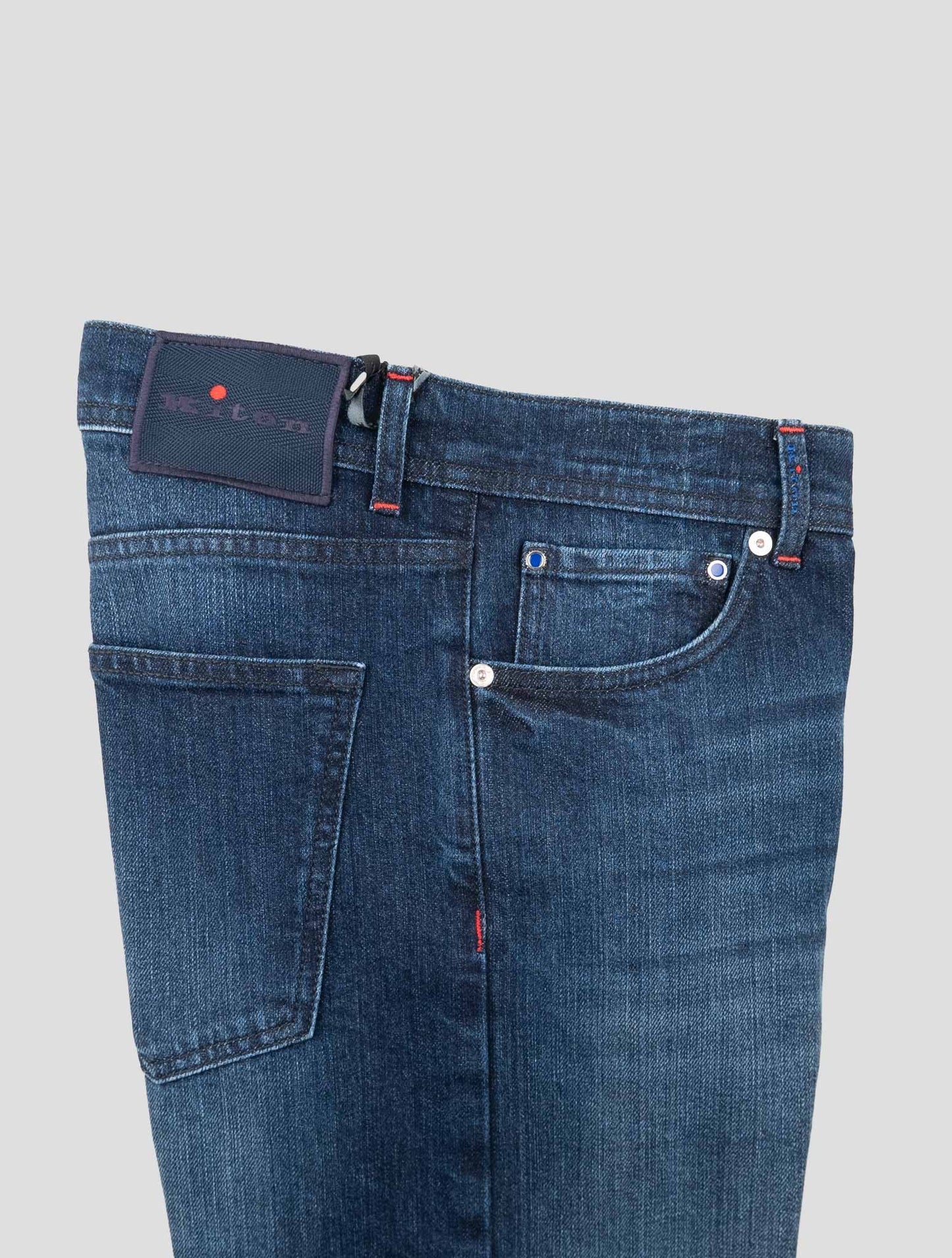 Kiton Blue Cotton Ea Jeans