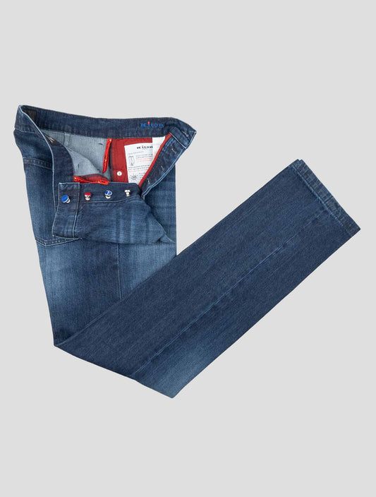 Kiton Blue Cotton Ea Jeans