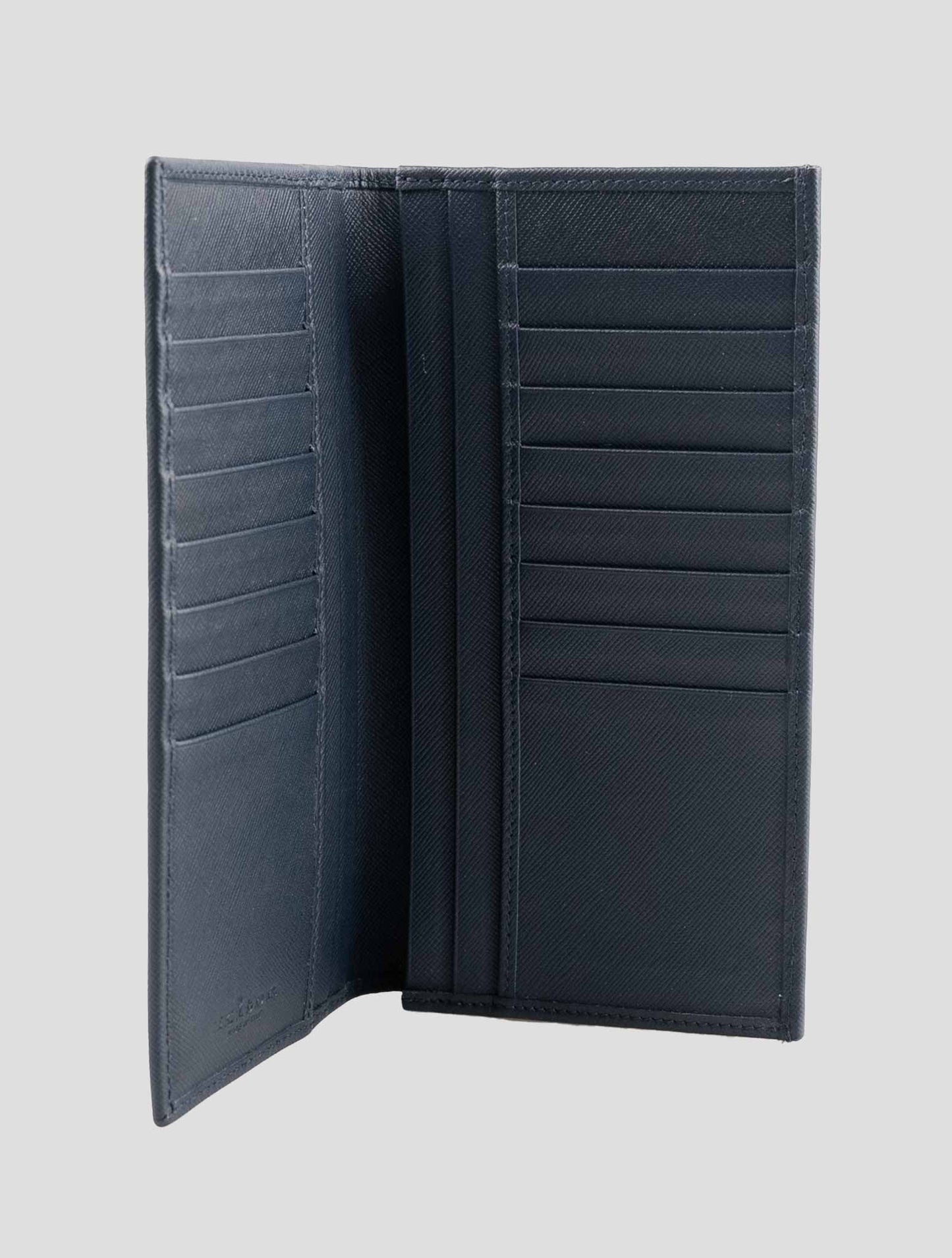 Kiton Blue Leather Document Holder