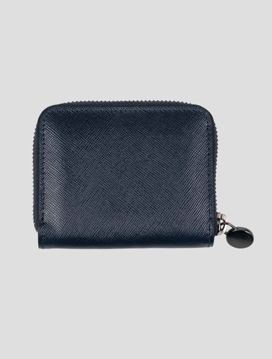 Kiton Blue Leather Wallet
