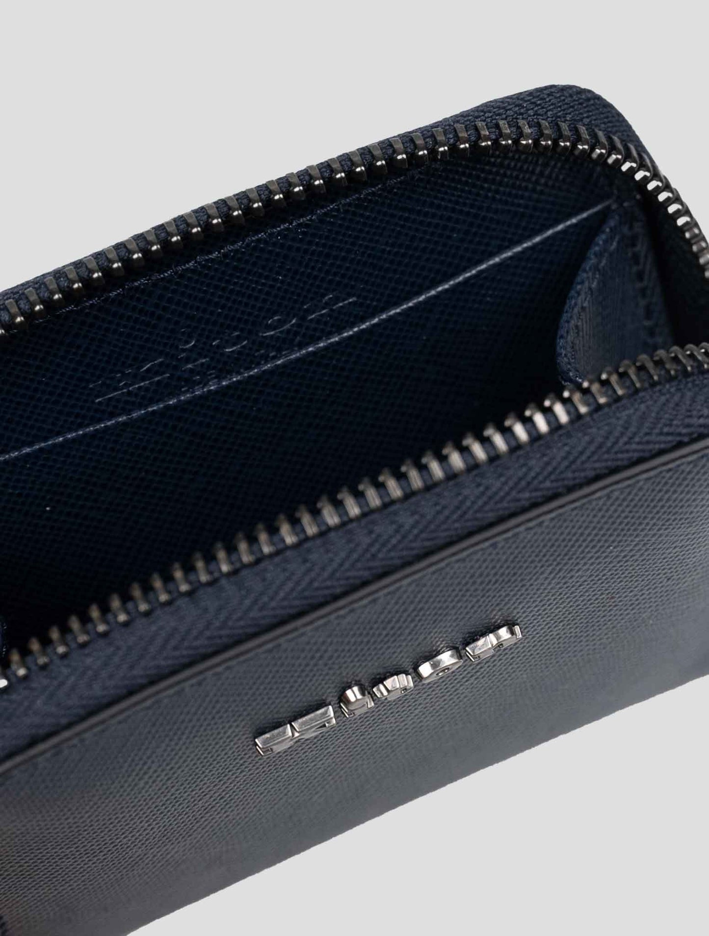 Kiton Blue Leather Wallet