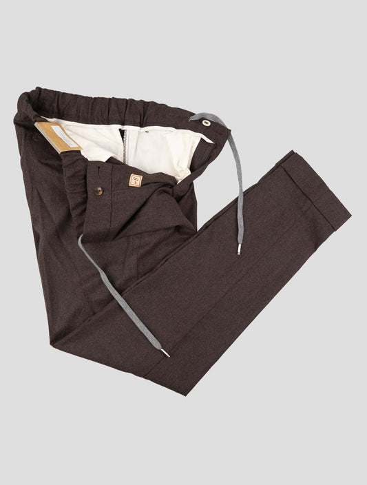 Marco Pescarolo Dark Brown Virgin Wool Cashmere Ea Pants