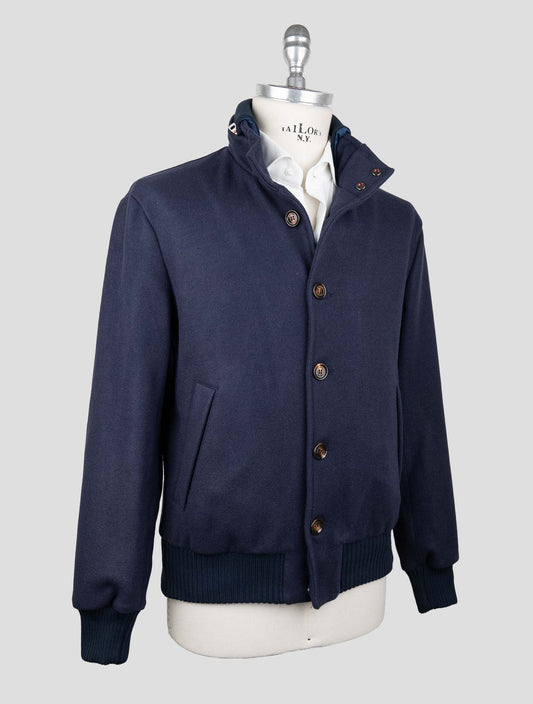 Kired Blue Pl Acrlic Wool Coat