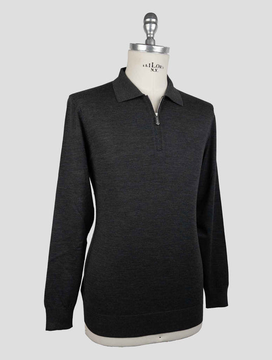 Svevo Gray Wool Sweater Polo Limited Edition