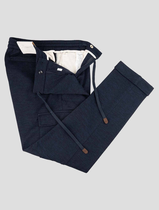 Marco Pescarolo Dark Blue Virgin Wool Pa Cargo Pants