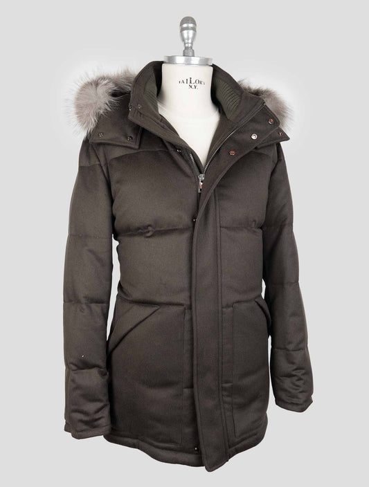 Kired Green Wool Ea Overcoat