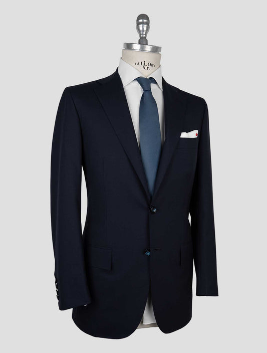 Kiton Dark Blue Wool Suit