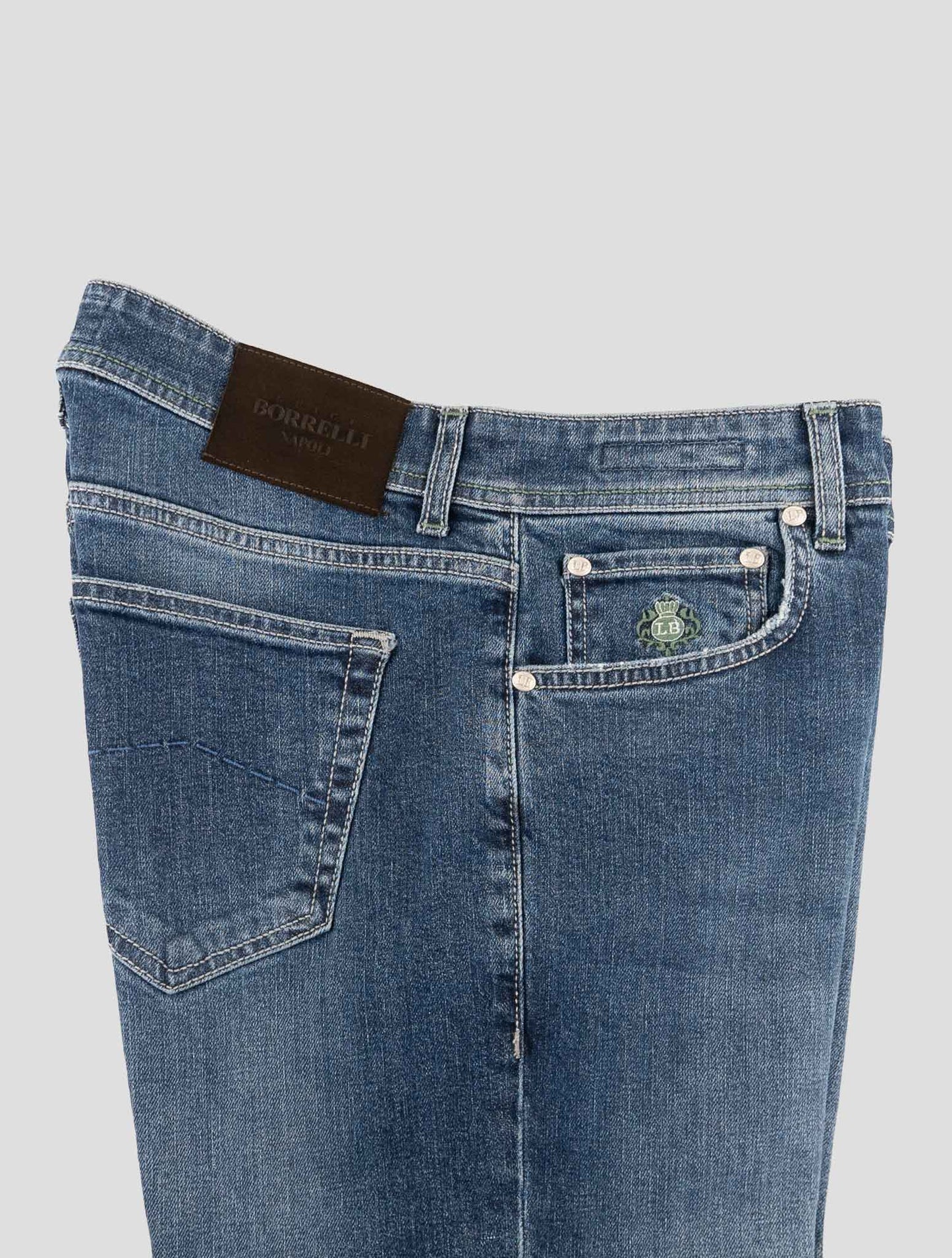 Luigi Borrelli Blue Cotton Ea Jeans