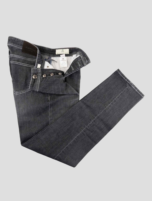 Luigi Borrelli Dark Gray Cotton Ea Jeans