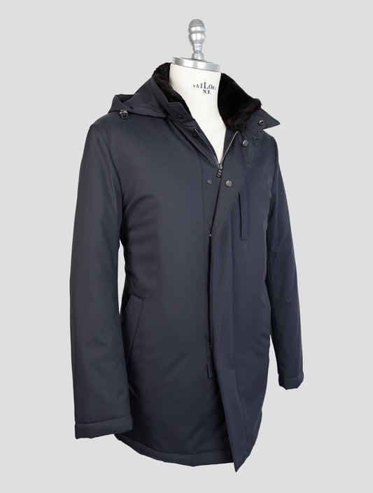 Barba Napoli Blue Pl Pu Coypu Overcoat