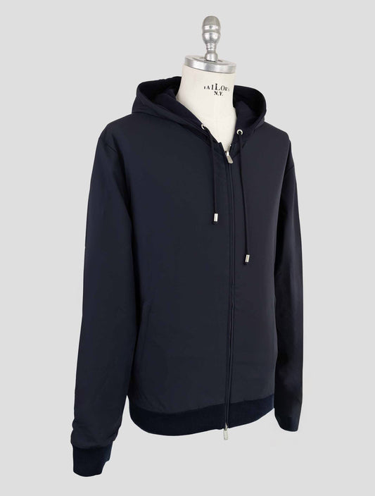 Marco Pescarolo Blue Virgin Wool Cashmere Pl Reverse Coat