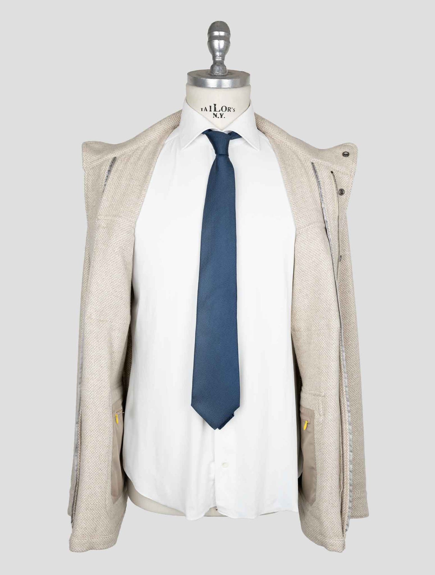 Sartorio Napoli Beige Cashmere Silk Coat