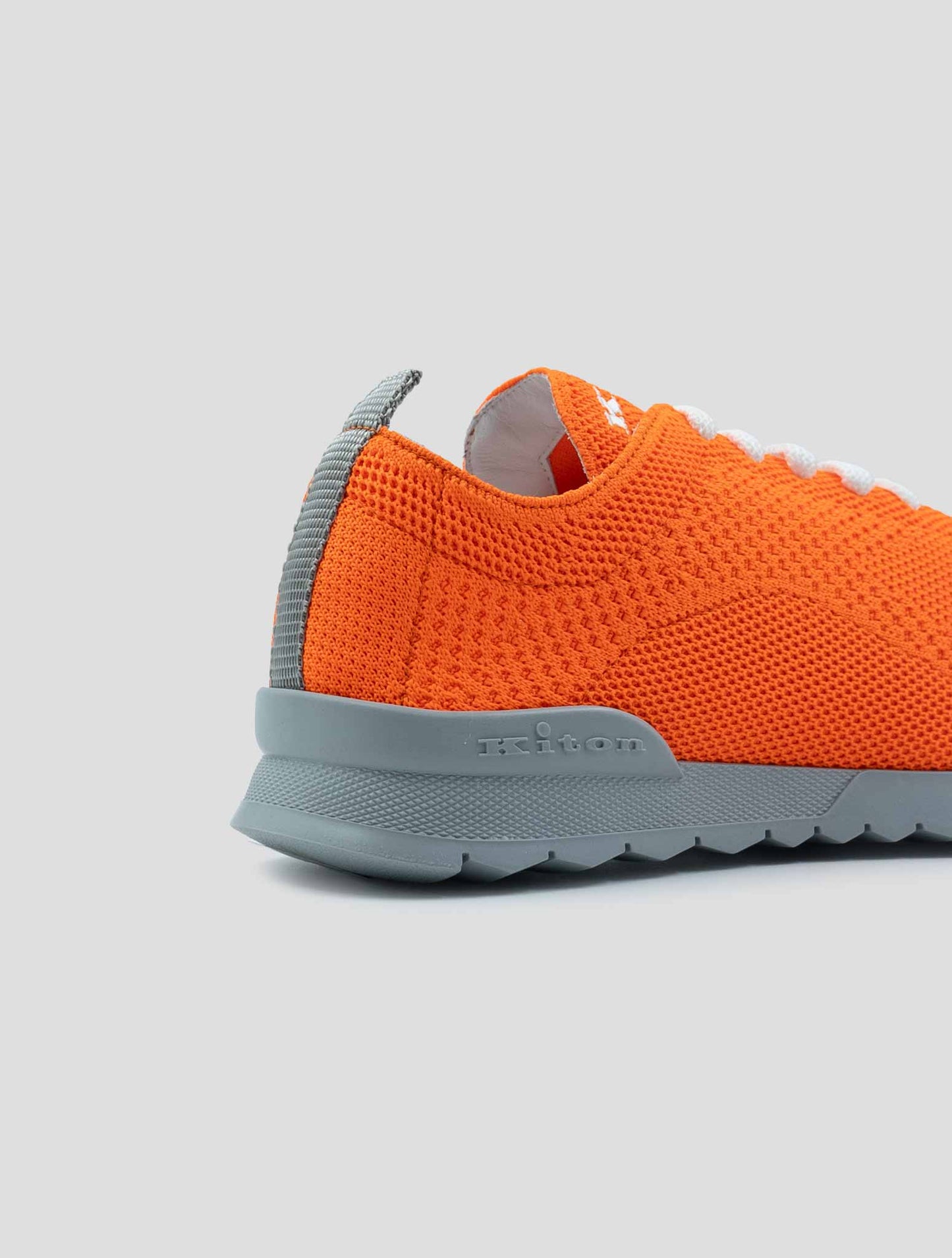 Kiton Orange Cotton Ea Sneakers