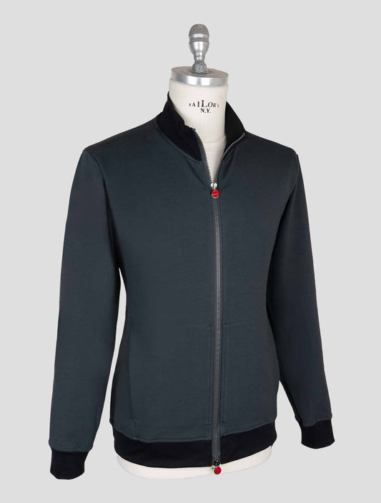 Kiton Gray Cotton Ea Coat B-ONE