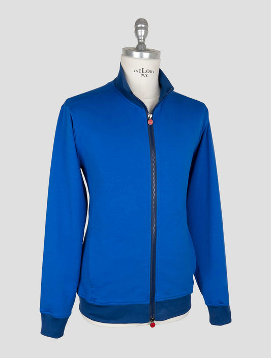 Kiton Blue Cotton Ea Coat B-ONE