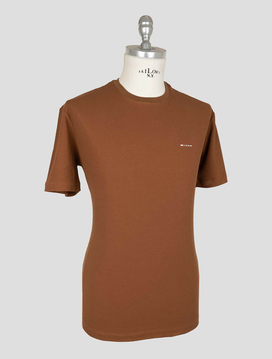 Kiton Brown Cotton T-shirt