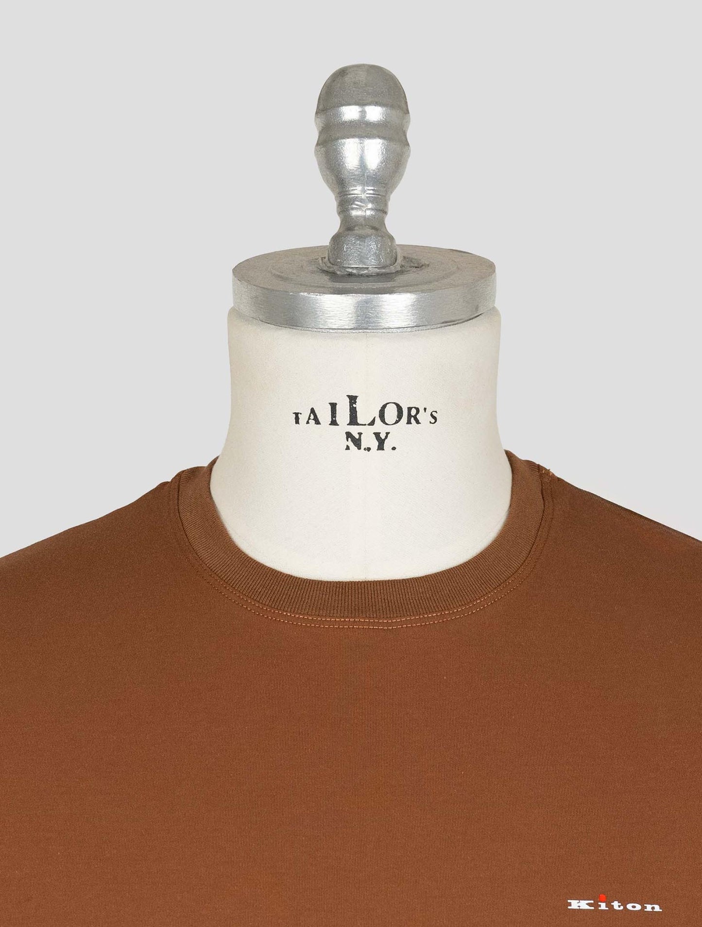Kiton Brown Cotton T-shirt