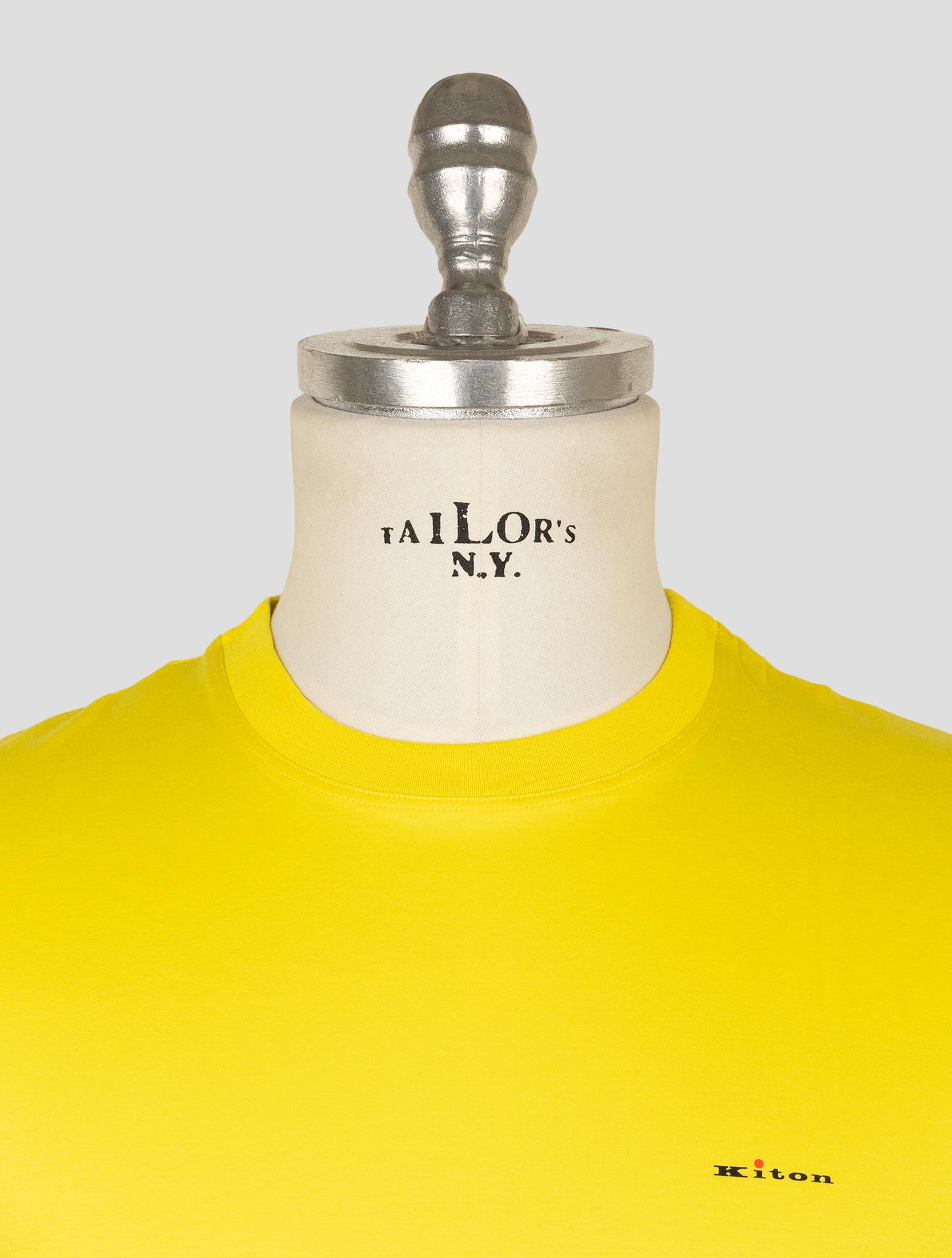 Kiton Yellow Cotton T-Shirt