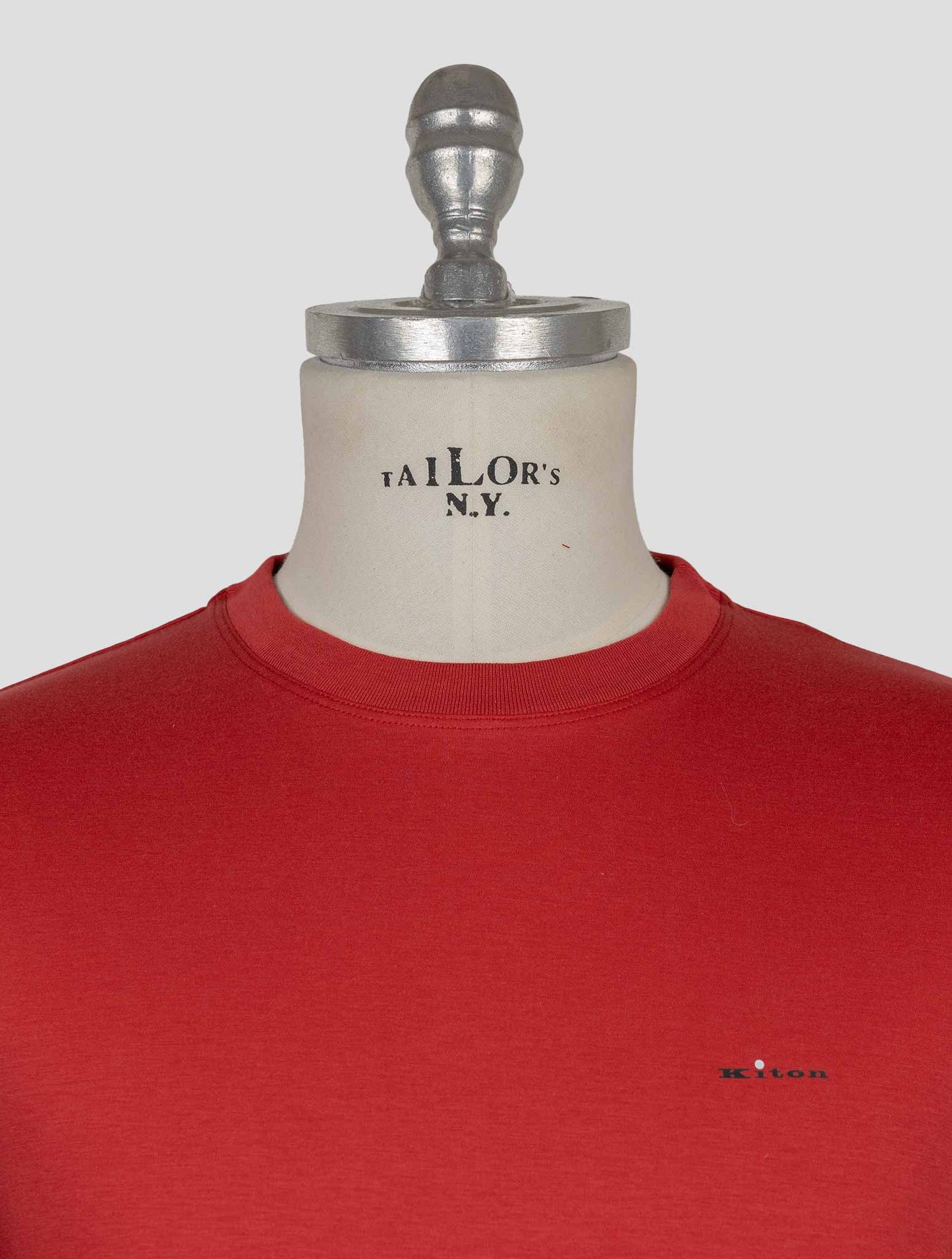 Kiton Red Cotton T-Shirt