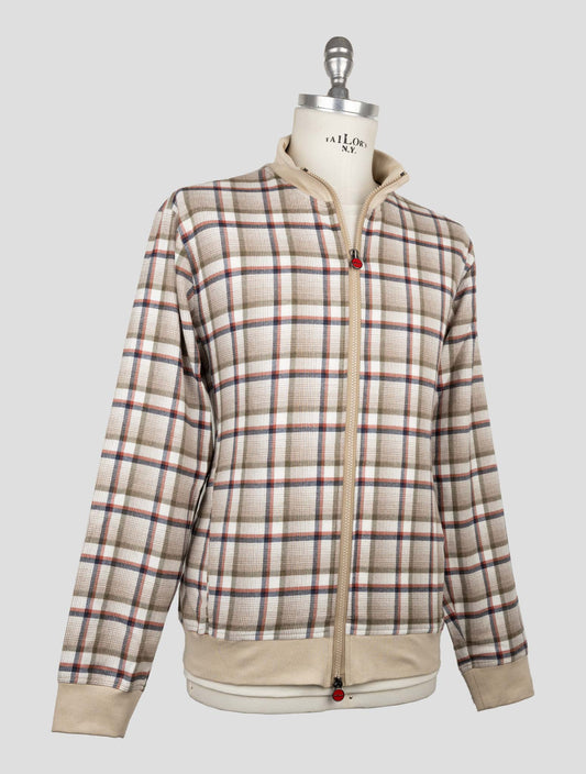 Kiton Multicolor Cotton Coat B-One