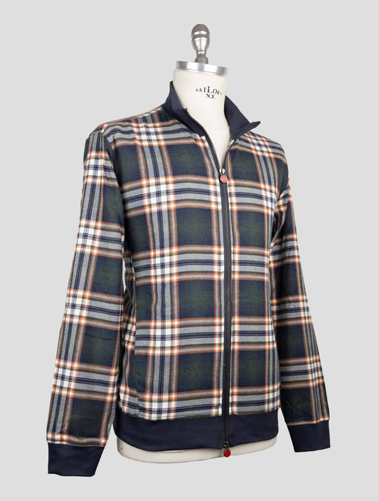 Kiton Multicolor Cotton Coat B-One