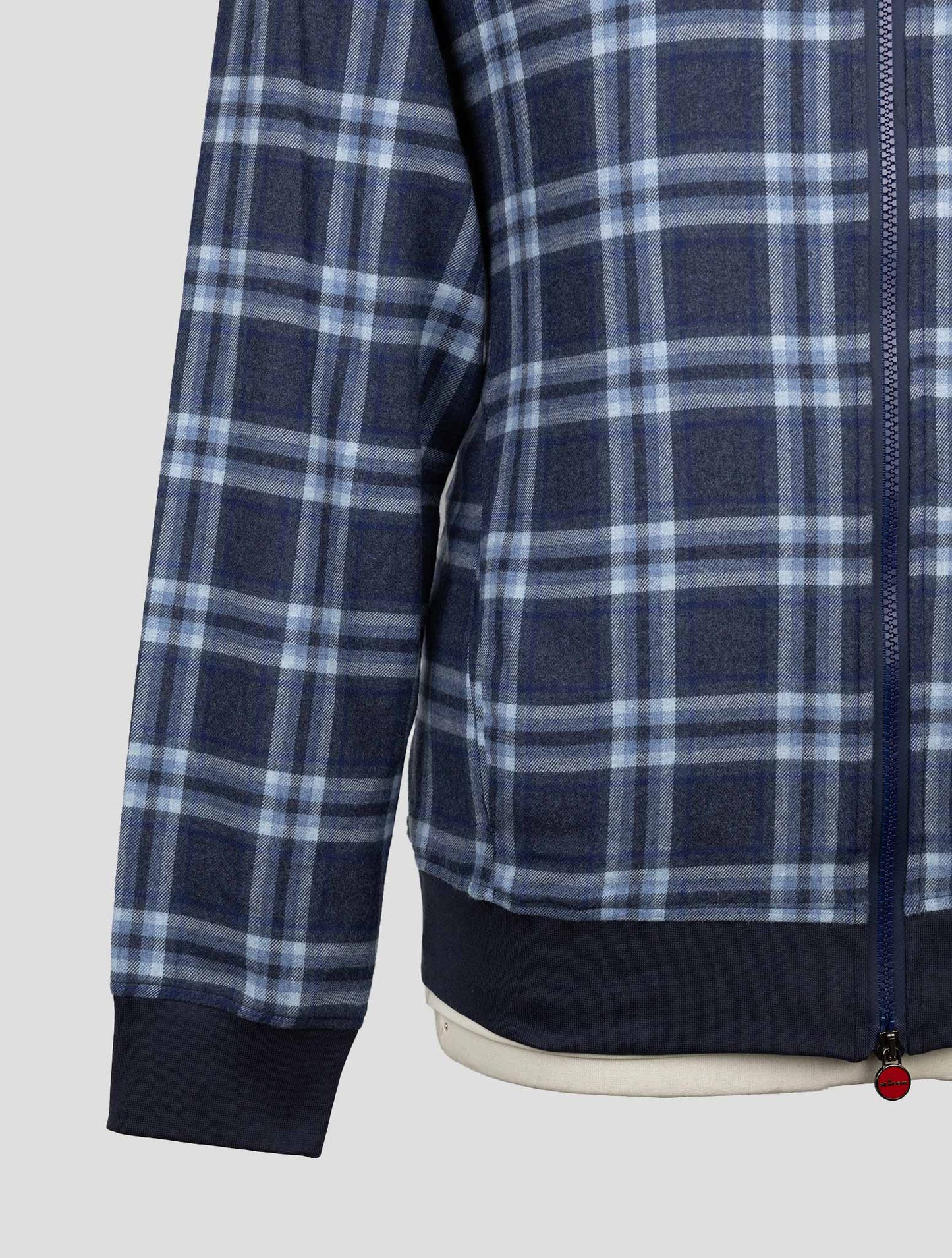 Kiton Blue Cotton Coat B-One