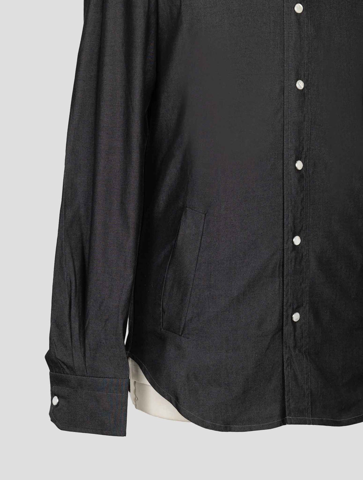 Kiton Dark Gray Cotton Shirt Mariano