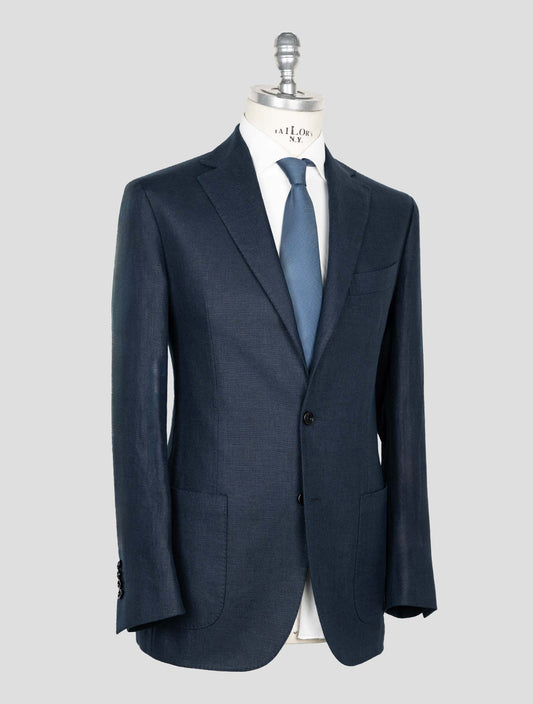 Sartorio Napoli Blue Linen Blazer