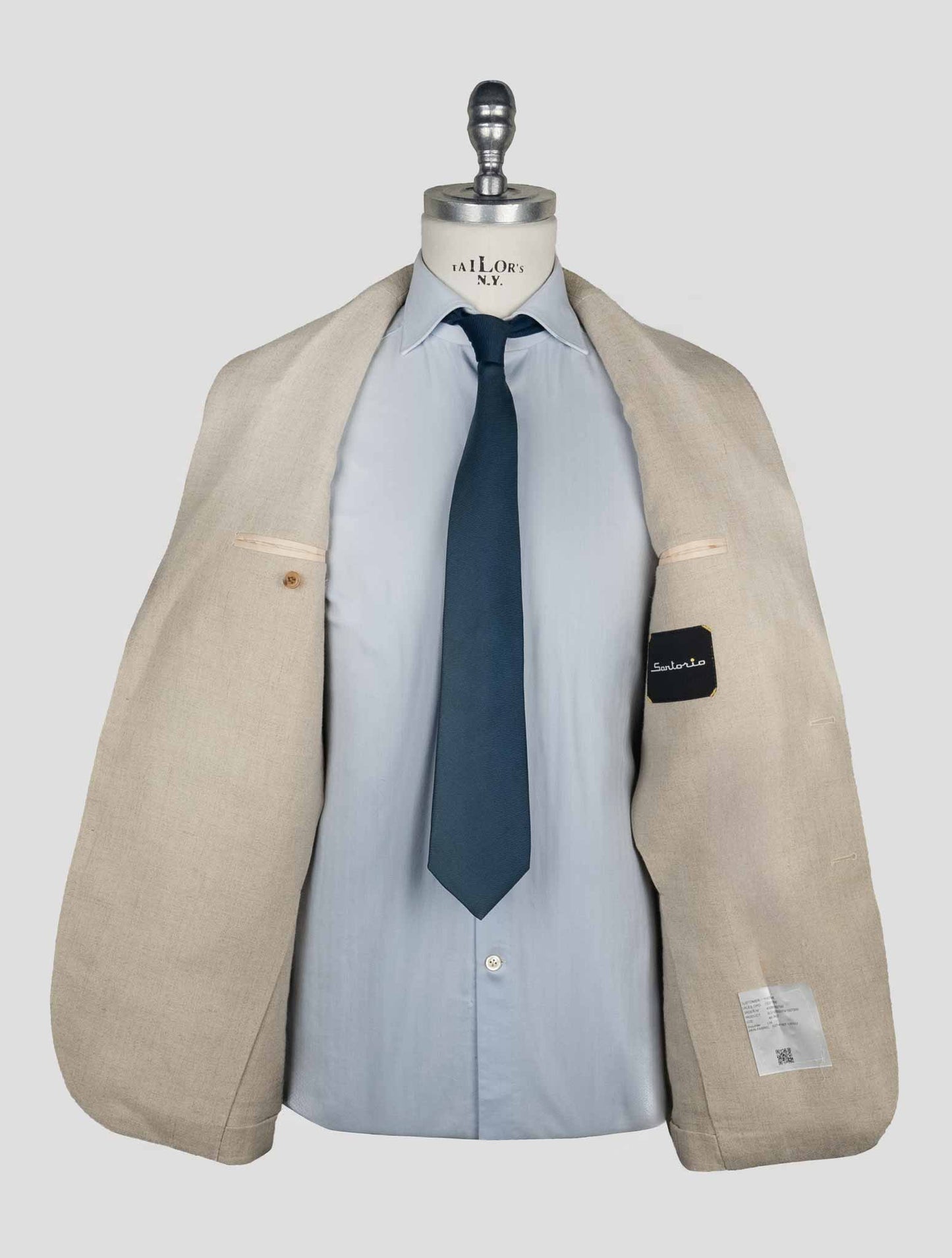 Sartorio Napoli Beige Linen Blazer
