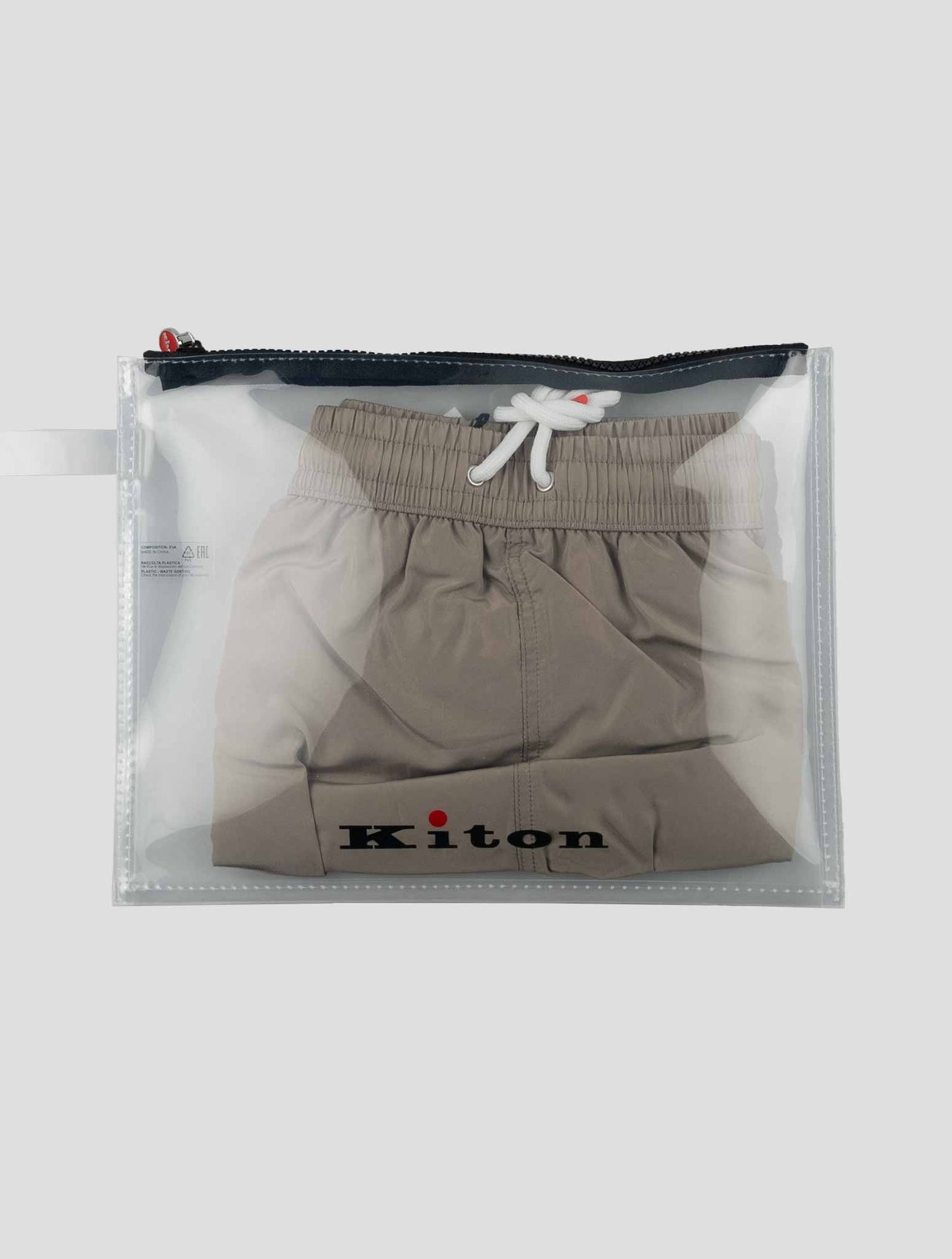 Kiton Taupe Pl Swim Trunk