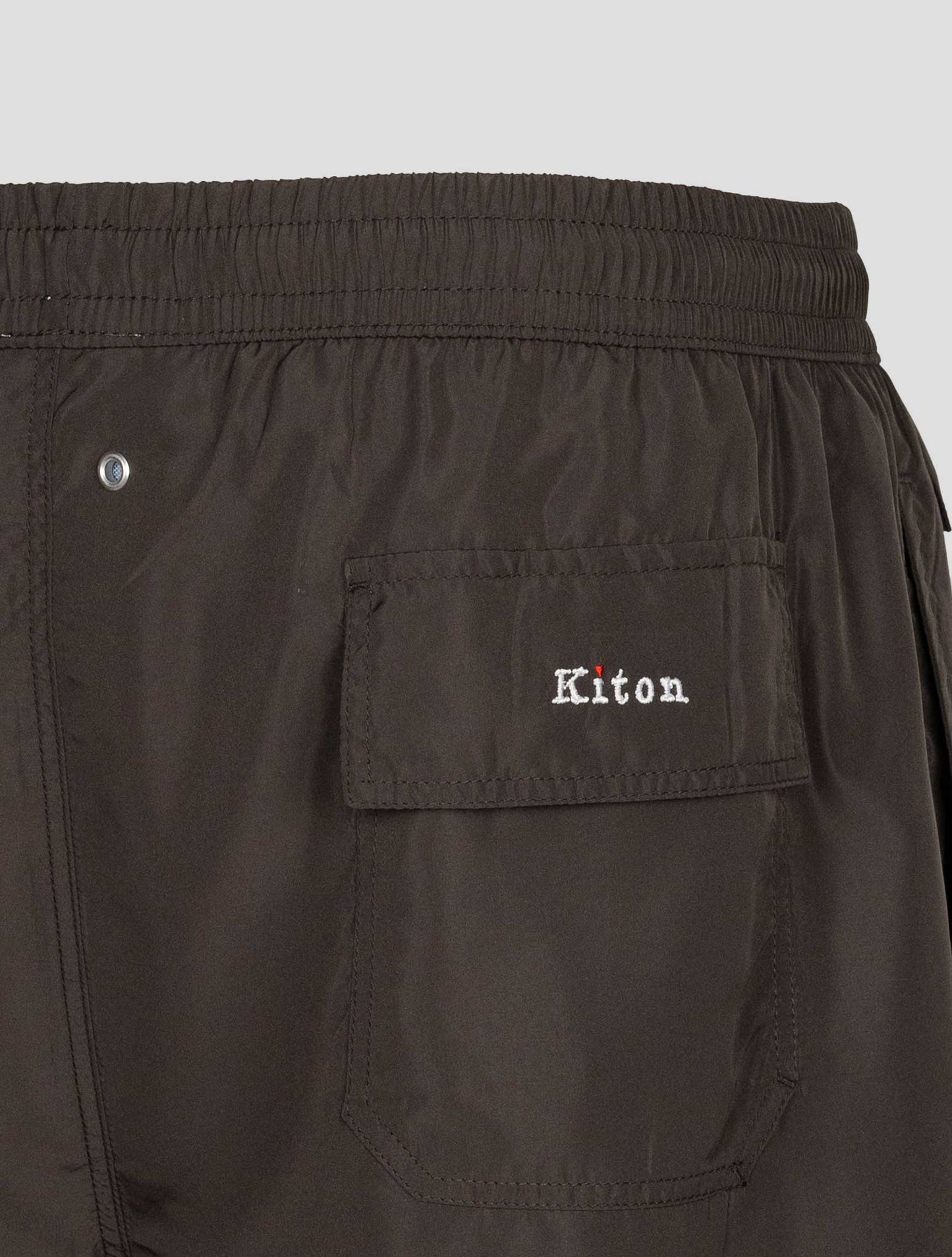 Kiton Brown Pl Swim Trunk