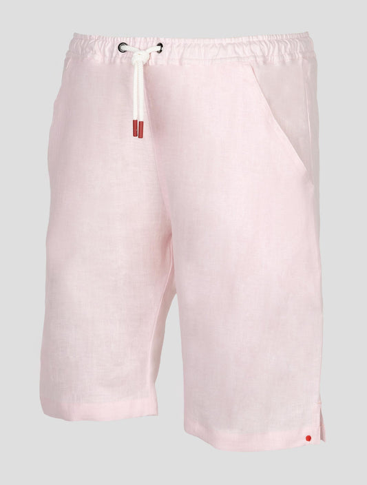 Kiton Pink Linen Short Pants