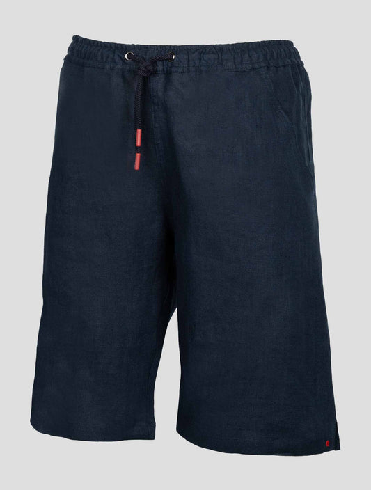 Kiton Blue Linen Short Pants