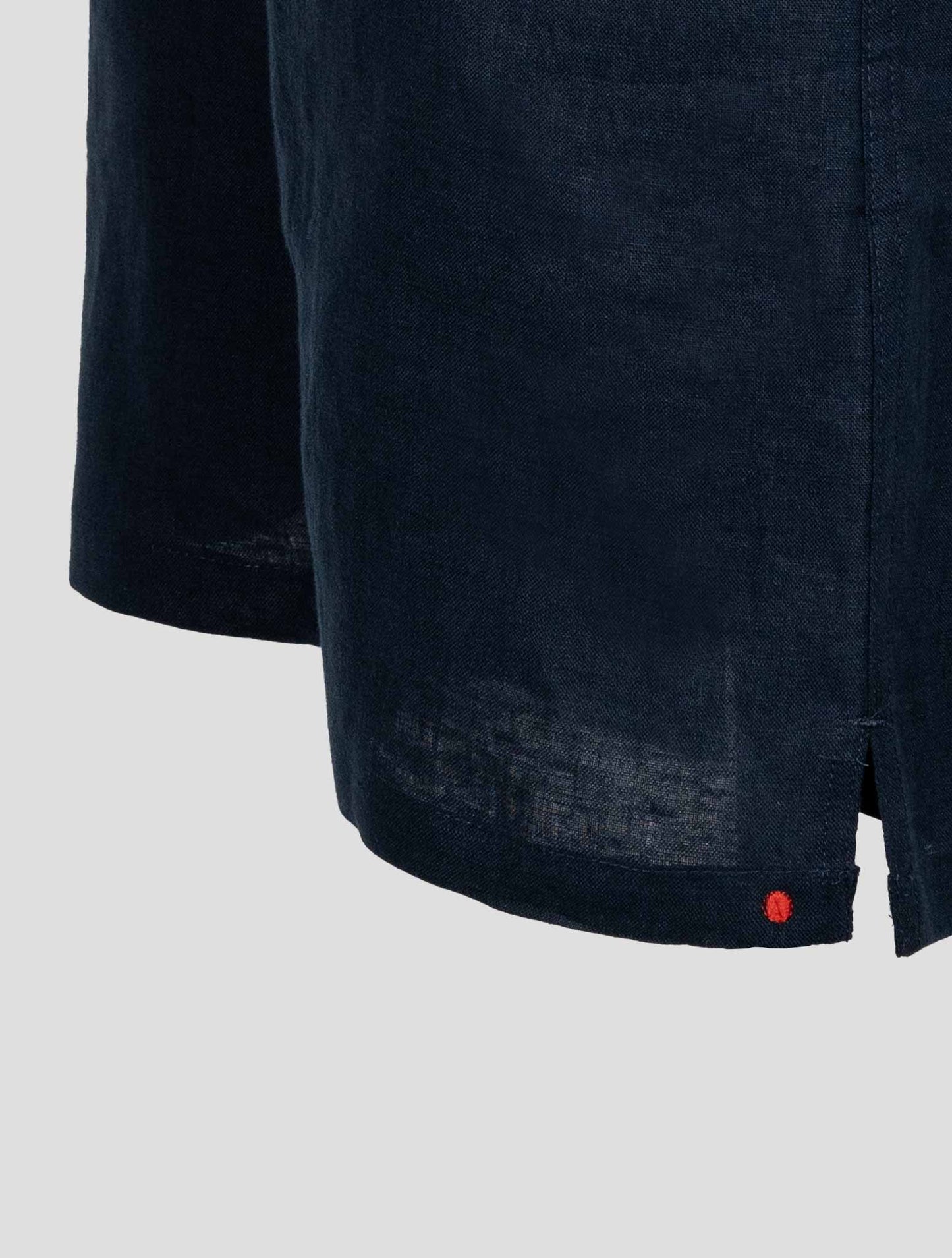 Kiton Blue Linen Short Pants