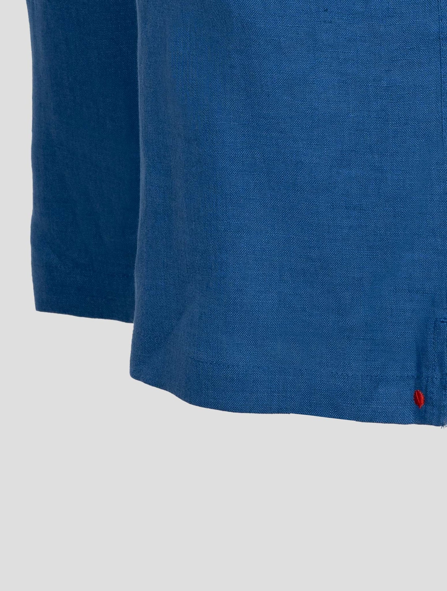 Kiton Light Blue Linen Short Pants