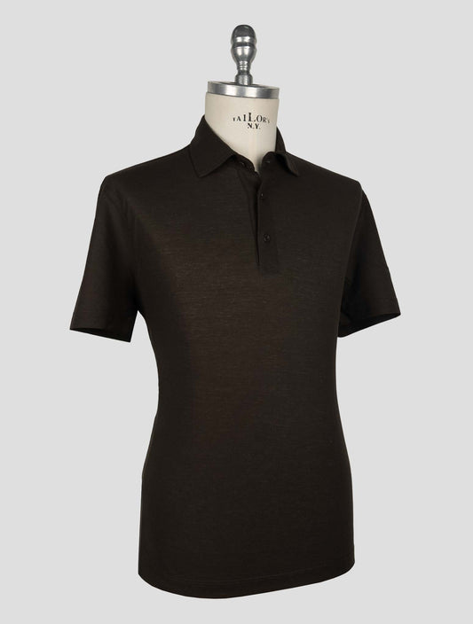 Kired Dark Brown Cotton Polo