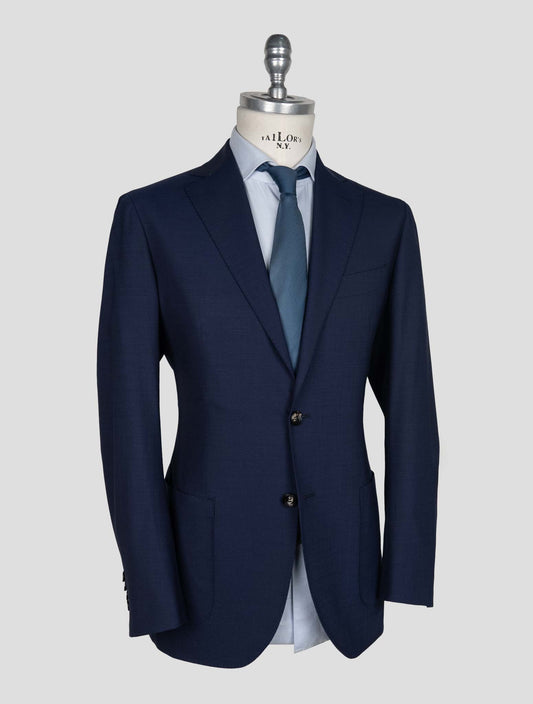 Sartorio Napoli Blue Virgin Wool Ea Suit