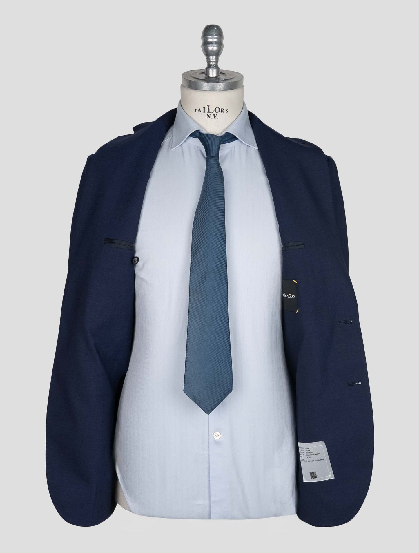 Sartorio Napoli Blue Virgin Wool Ea Suit